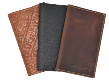 Small Leather Tally Books